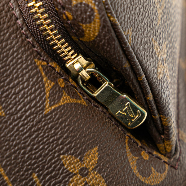 ルイ ヴィトン モノグラム モンスリMM リュック バックパック M51136 ブラウン PVC レザー レディース LOUIS VUITTON 【中古】