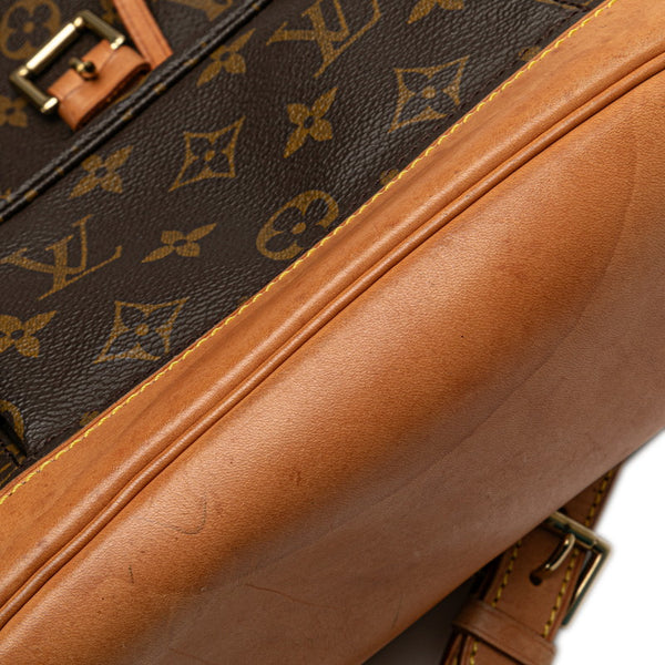 ルイ ヴィトン モノグラム モンスリMM リュック バックパック M51136 ブラウン PVC レザー レディース LOUIS VUITTON 【中古】