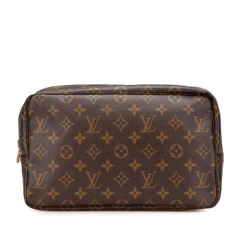 ルイ ヴィトン モノグラム トゥルーストワレ28 ポーチ セカンドバッグ M47522 ブラウン PVC レザー レディース LOUIS VUITTON 【中古】