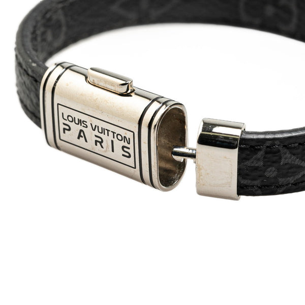ルイ ヴィトン モノグラム エクスプリス ブラスレ クリップイット ブレスレット MP215E ブラック ノワール PVC レザー メンズ LOUIS VUITTON 【中古】
