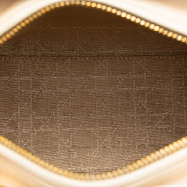 ディオール カナージュ レディディオール ハンドバッグ ショルダーバッグ 2WAY ホワイト ゴールド ラムスキン レディース Dior 【中古】