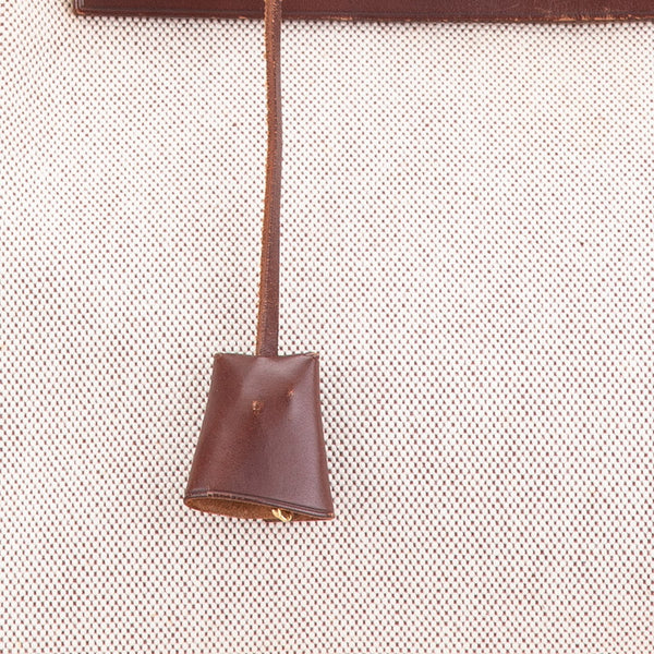 エルメス エールバッグPM ハンドバッグ ショルダーバッグ 2WAY ベージュ ブラウン トワルアッシュ レザー レディース HERMES 【中古】