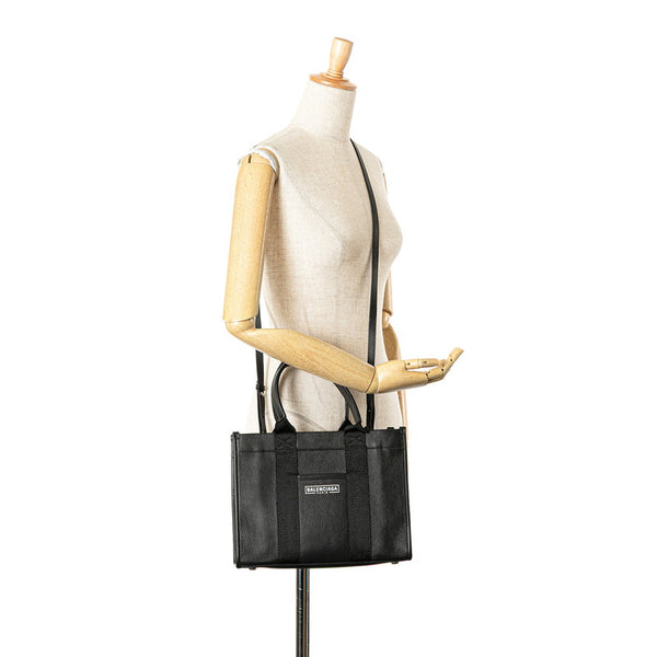 バレンシアガ ハードウェア ハンドバッグ ショルダーバッグ 2WAY 671402 ブラック レザー レディース BALENCIAGA 【中古】