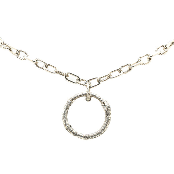 グッチ ウロボロス ネックレス SV925 シルバー メンズ GUCCI 【中古】