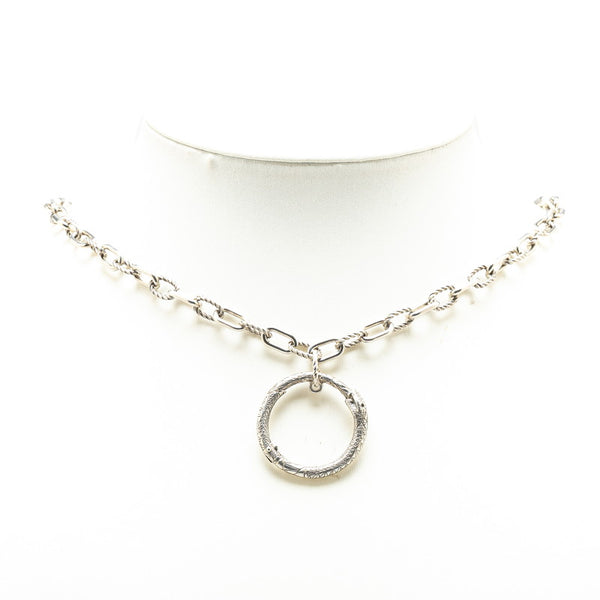 グッチ ウロボロス ネックレス SV925 シルバー メンズ GUCCI 【中古】