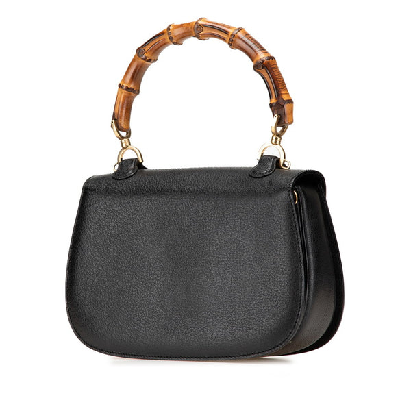 グッチ バンブー ハンドバッグ ショルダーバッグ 2WAY 000 926 0633 ブラック レザー レディース GUCCI 【中古】