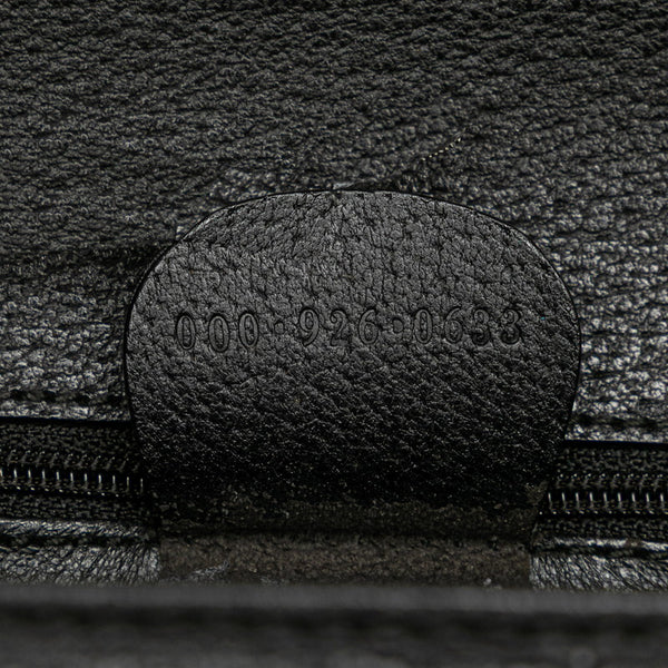 グッチ バンブー ハンドバッグ ショルダーバッグ 2WAY 000 926 0633 ブラック レザー レディース GUCCI 【中古】