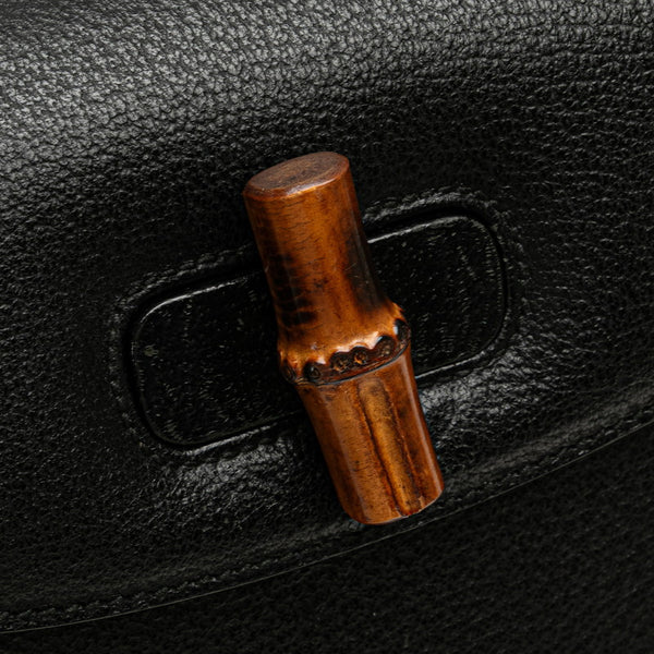 グッチ バンブー ハンドバッグ ショルダーバッグ 2WAY 000 926 0633 ブラック レザー レディース GUCCI 【中古】