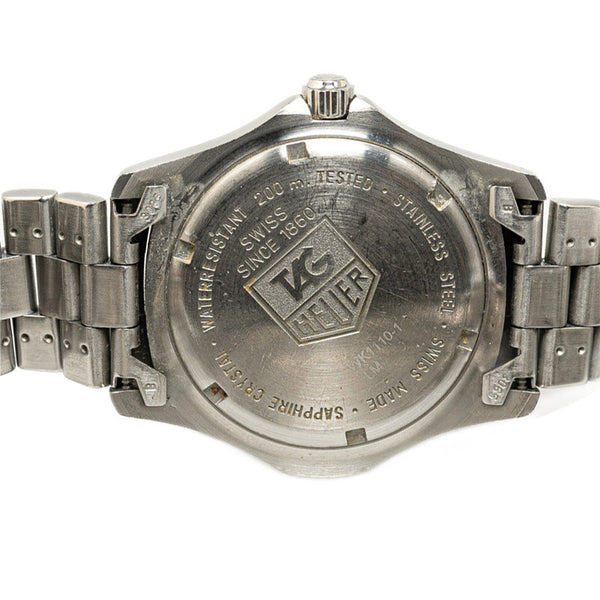 タグホイヤー プロフェッショナル200M 腕時計 WK1110-1 クオーツ ブラック文字盤 ステンレススチール メンズ TAG HEUER 【中古】