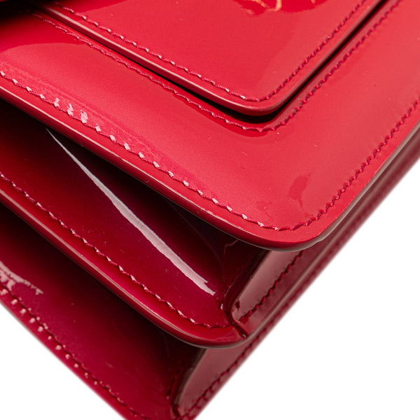 ブルガリ セルペンティ フォーエバー チェーン ショルダーバッグ ピンク エナメル レディース BVLGARI 【中古】