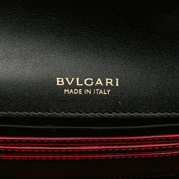 ブルガリ セルペンティ フォーエバー チェーン ショルダーバッグ ピンク エナメル レディース BVLGARI 【中古】