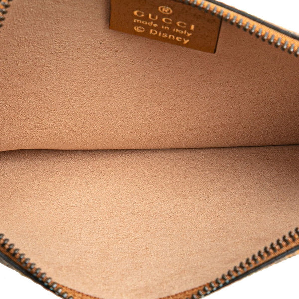 グッチ ×ディズニー GGスプリーム ミディアム ハンドバッグ トートバッグ 547947 ベージュ PVC レザー レディース GUCCI 【中古】