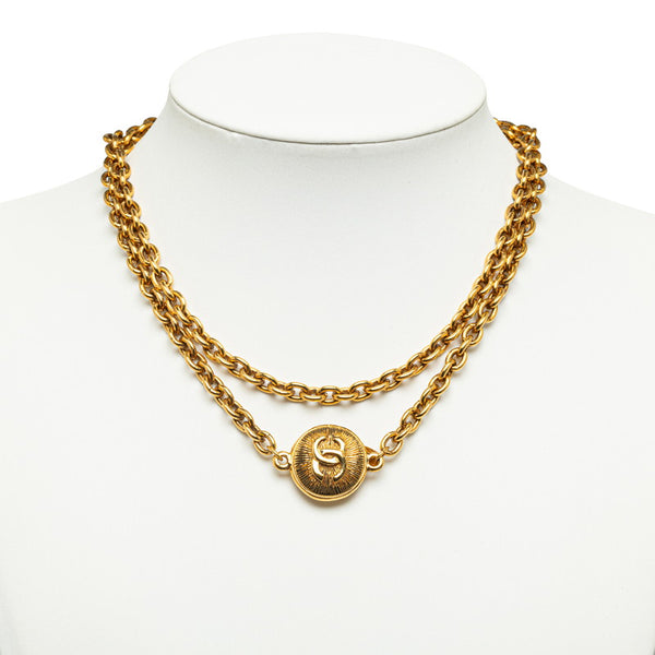 シャネル ココマーク ネックレス ゴールド メッキ レディース CHANEL 【中古】