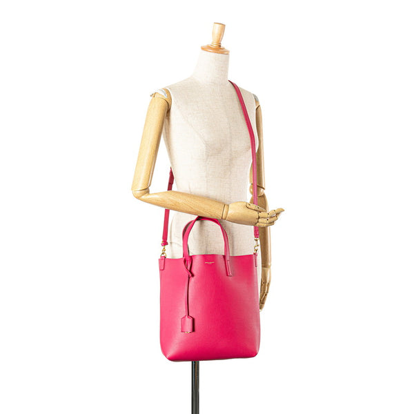サンローラン トートバッグ ショルダーバッグ 2WAY ピンク レザー レディース SAINT LAURENT 【中古】