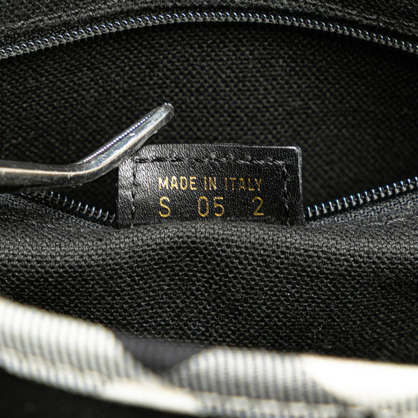 バーバリー ノバチェック ショルダーバッグ ブラック ブラウン キャンバス レザー レディース BURBERRY 【中古】