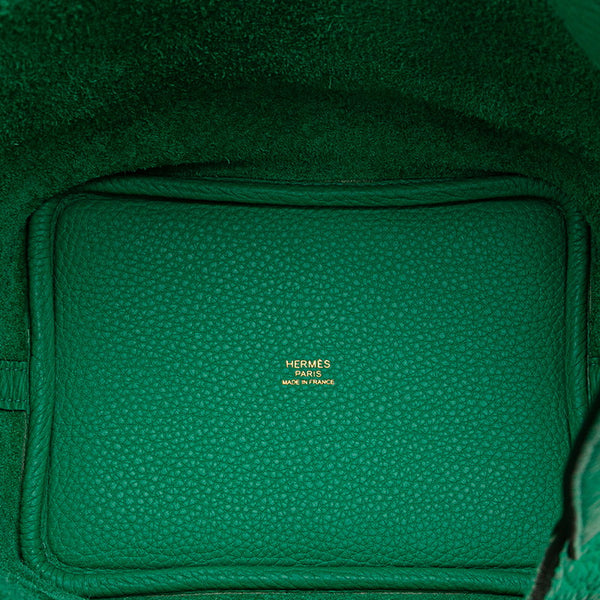 エルメス ピコタンロックPM ハンドバッグ グリーン トリヨンクレマンス レディース HERMES 【中古】