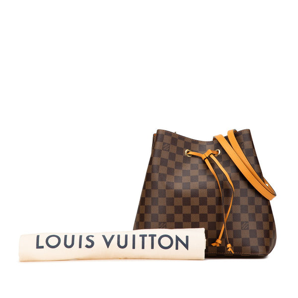 ルイ ヴィトン ダミエ ネオノエ ワンショルダーバッグ N40213 ブラウン オレンジ PVC レザー レディース LOUIS VUITTON 【中古】