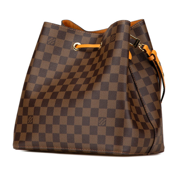 ルイ ヴィトン ダミエ ネオノエ ワンショルダーバッグ N40213 ブラウン オレンジ PVC レザー レディース LOUIS VUITTON 【中古】