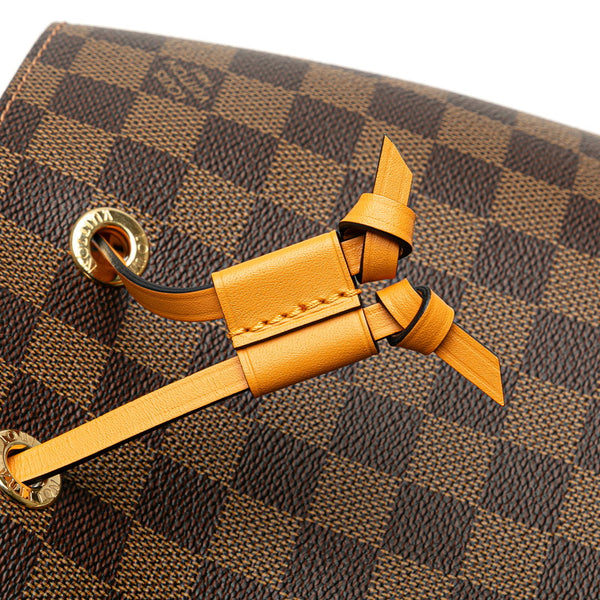 ルイ ヴィトン ダミエ ネオノエ ワンショルダーバッグ N40213 ブラウン オレンジ PVC レザー レディース LOUIS VUITTON 【中古】