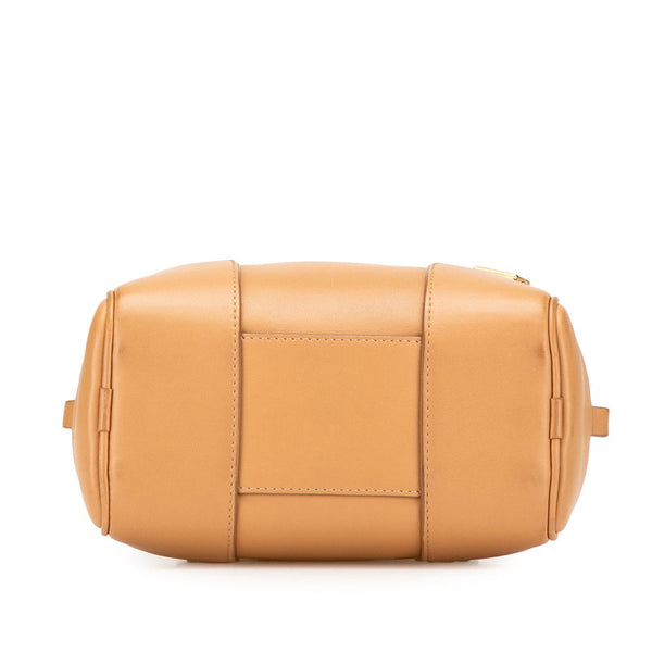 ロエベ アマソナ16 スクエア ミニハンドバッグ ショルダーバッグ 2WAY ブラウン レザー レディース LOEWE 【中古】