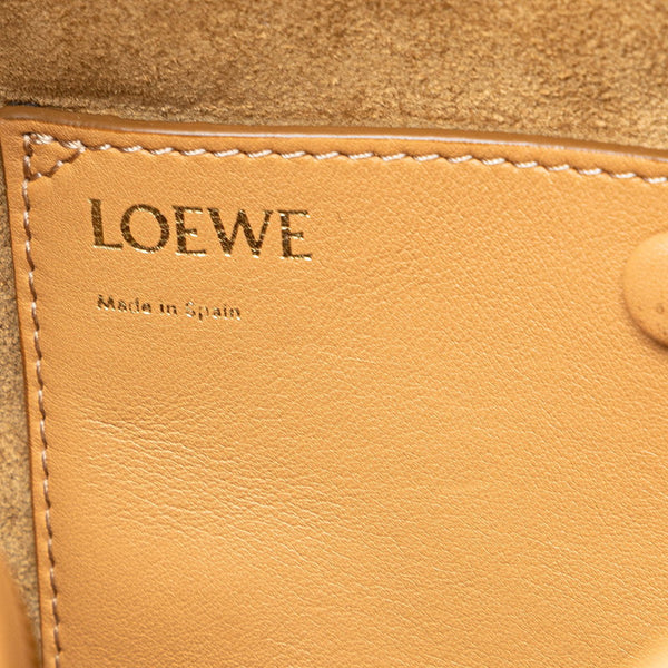 ロエベ アマソナ16 スクエア ミニハンドバッグ ショルダーバッグ 2WAY ブラウン レザー レディース LOEWE 【中古】