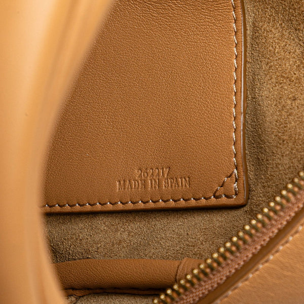 ロエベ アマソナ16 スクエア ミニハンドバッグ ショルダーバッグ 2WAY ブラウン レザー レディース LOEWE 【中古】