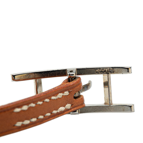 エルメス アピ3 ブレスレット ブラウン レザー レディース HERMES 【中古】