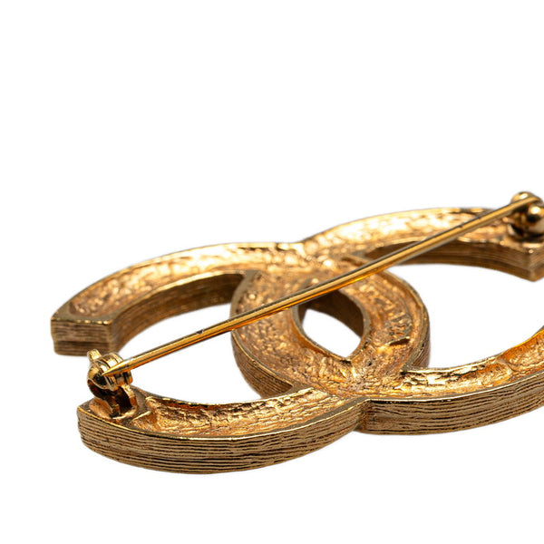 シャネル ココマーク ラインストーン ブローチ ゴールド メッキ レディース CHANEL 【中古】