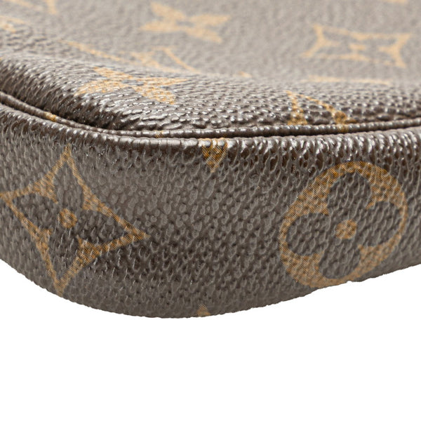 ルイ ヴィトン モノグラム ミニポシェット アクセソワール ポーチ M58009 ブラウン PVC レザー レディース LOUIS VUITTON 【中古】