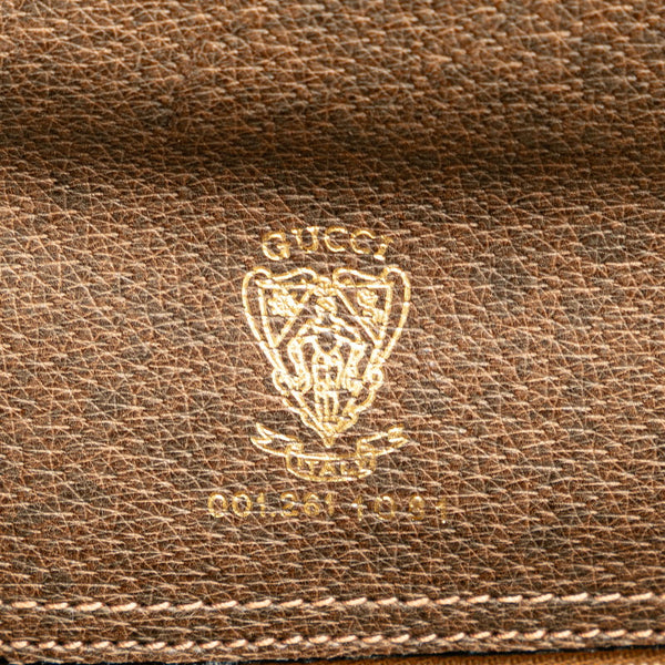 グッチ GGスプリーム オフィディア シェリーライン 斜め掛け ショルダーバッグ 001 261 ブラウン PVC レザー レディース GUCCI 【中古】