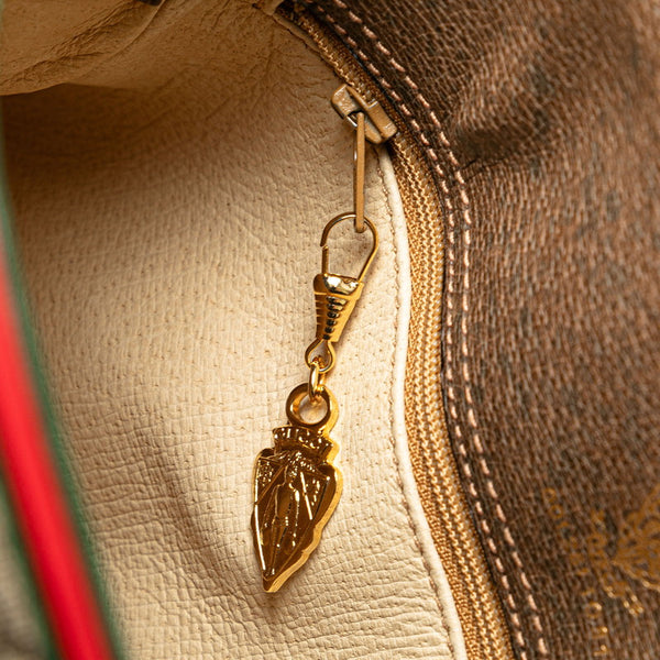 グッチ GGスプリーム オフィディア シェリーライン 斜め掛け ショルダーバッグ 001 261 ブラウン PVC レザー レディース GUCCI 【中古】