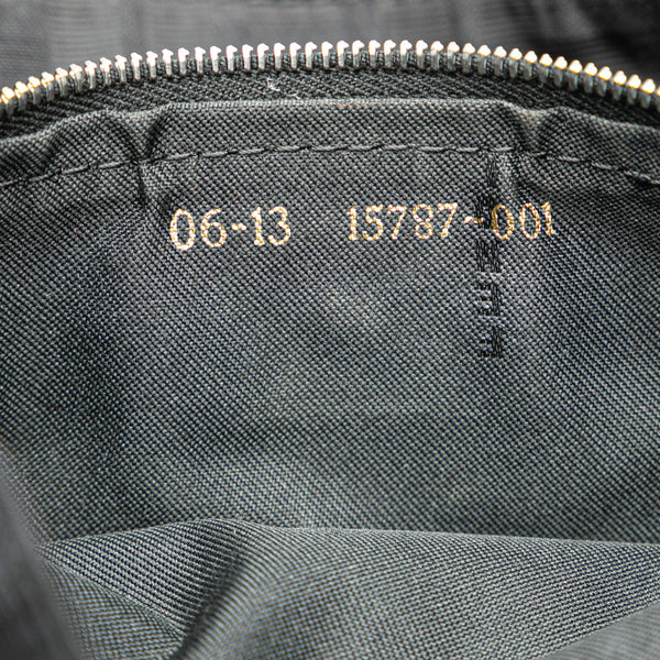 フェンディ ズッカ トートバッグ ブラック ナイロン レザー レディース FENDI 【中古】