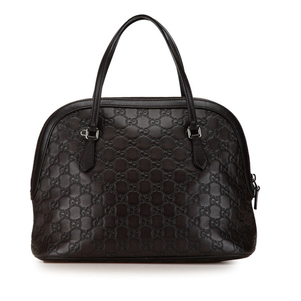 グッチ グッチシマ ハンドバッグ ショルダーバッグ２WAY 420023 ブラウン レザー キャンバス レディース GUCCI 【中古】