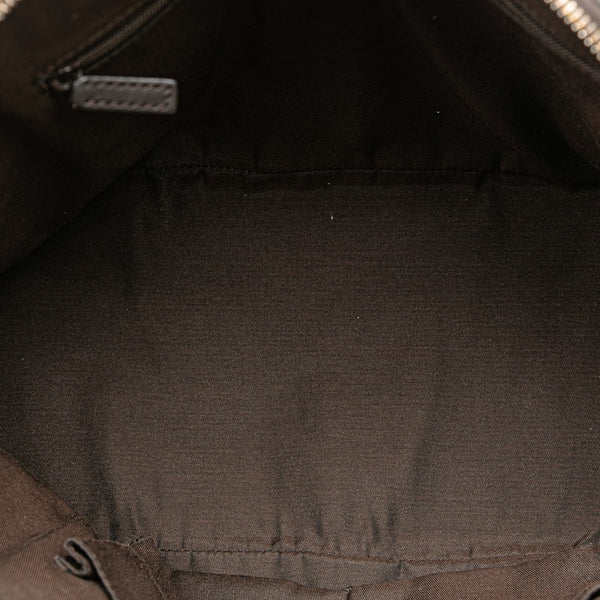 グッチ グッチシマ ハンドバッグ ショルダーバッグ２WAY 420023 ブラウン レザー キャンバス レディース GUCCI 【中古】