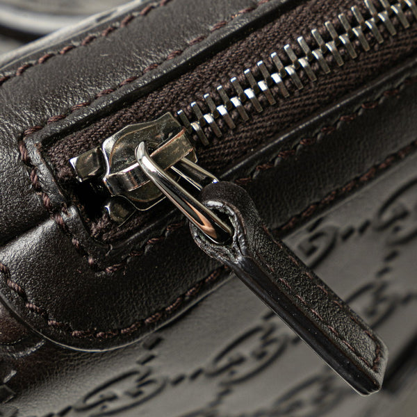 グッチ グッチシマ ハンドバッグ ショルダーバッグ２WAY 420023 ブラウン レザー キャンバス レディース GUCCI 【中古】