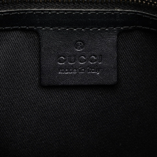 グッチ GGキャンバス ハンドバッグ 109143 ブラック キャンバス レザー レディース GUCCI 【中古】