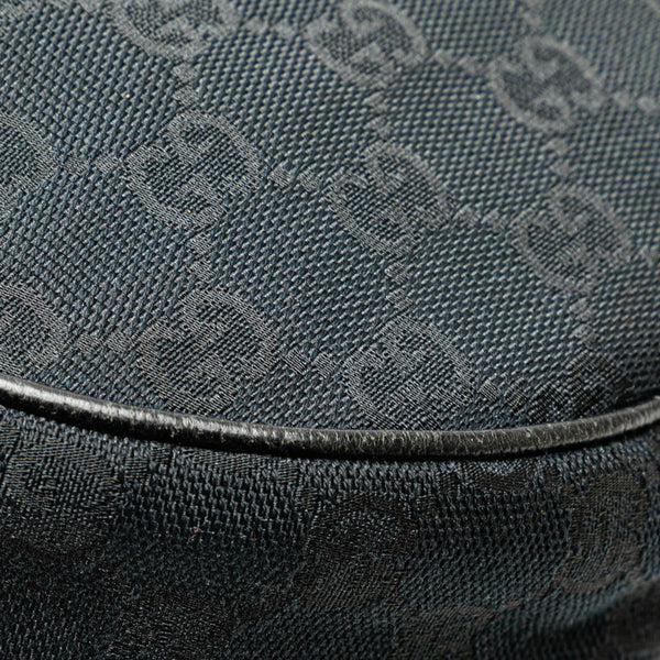 グッチ GGキャンバス 斜め掛け ショルダーバッグ 122790 ブラック キャンバス レザー レディース GUCCI 【中古】