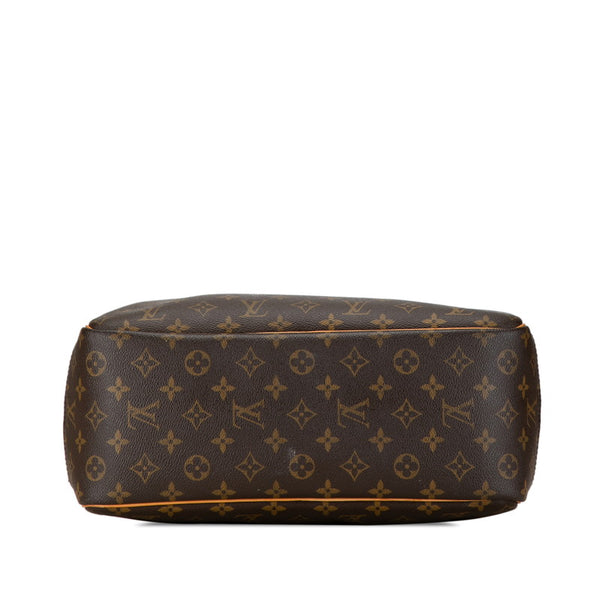 ルイ ヴィトン モノグラム ドーヴィル ハンドバッグ M47270 ブラウン PVC レザー レディース LOUIS VUITTON 【中古】
