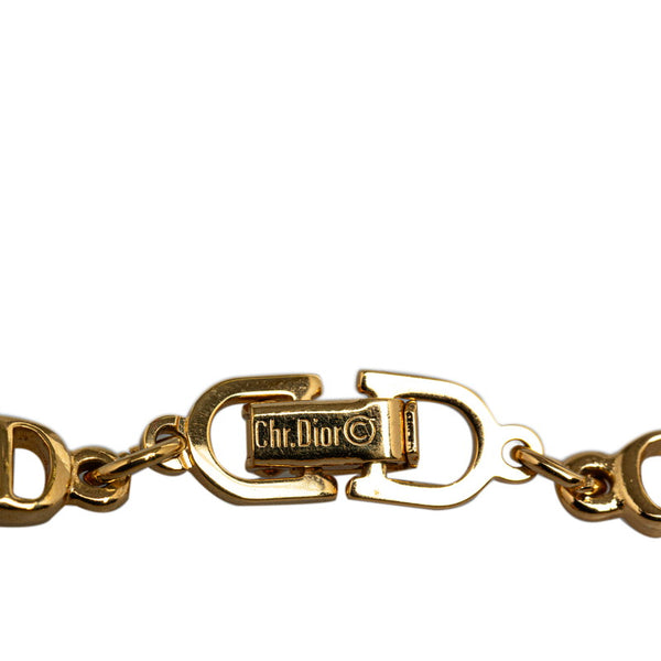 ディオール CDロゴ チェーン ブレスレット ゴールド メッキ レディース Dior 【中古】