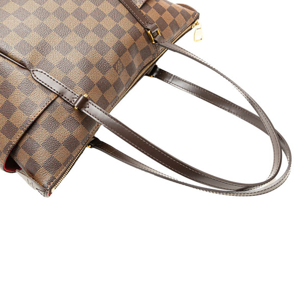 ルイ ヴィトン ダミエ トータリーPM ハンドバッグ トートバッグ N41282 ブラウン PVC レザー レディース LOUIS VUITTON 【中古】
