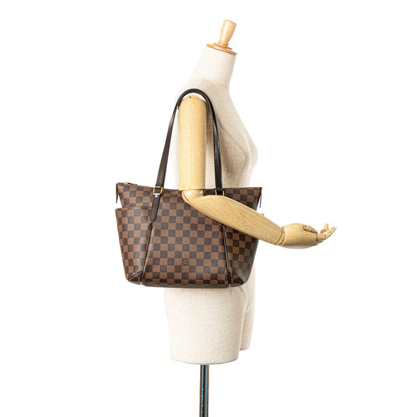 ルイ ヴィトン ダミエ トータリーPM ハンドバッグ トートバッグ N41282 ブラウン PVC レザー レディース LOUIS VUITTON 【中古】
