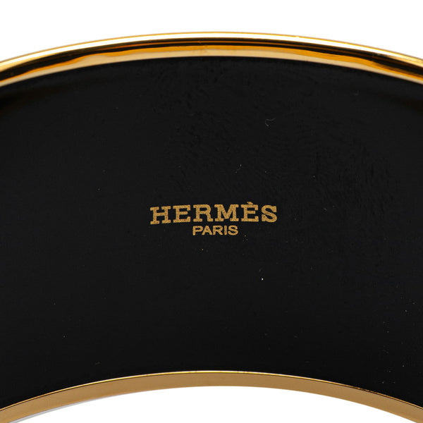 エルメス エマイユTGM 七宝焼き バングル ゴールド マルチカラー メッキ レディース HERMES 【中古】