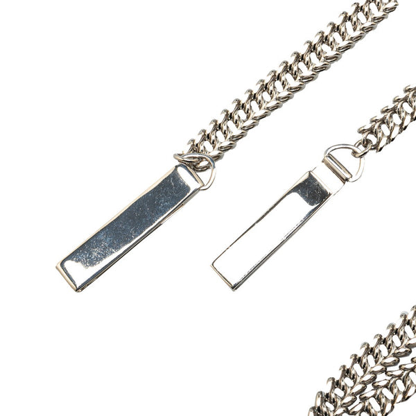 サンローラン ウォレットチェーン シルバー メタル レディース SAINT LAURENT 【中古】