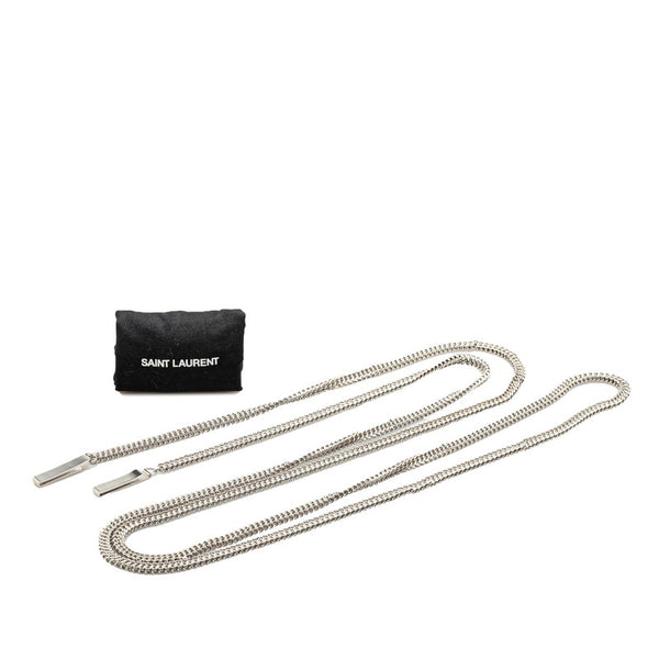 サンローラン ウォレットチェーン シルバー メタル レディース SAINT LAURENT 【中古】
