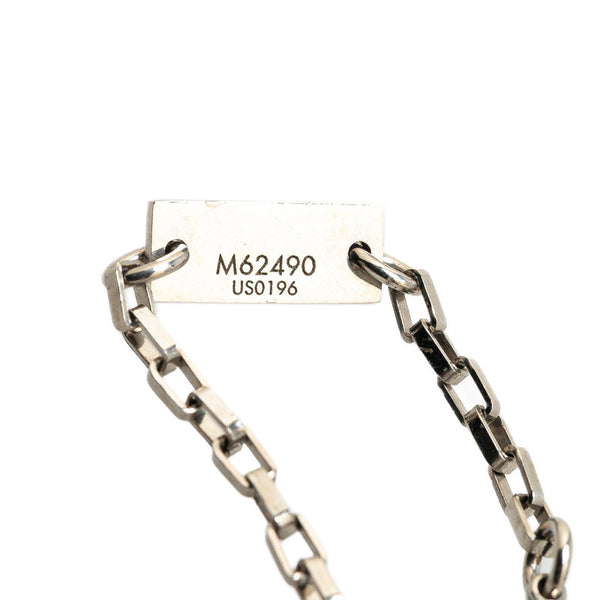 ルイ ヴィトン コリエ ダミエカラーズ チェーンのみ ネックレス M62490 シルバー メタル レディース LOUIS VUITTON 【中古】