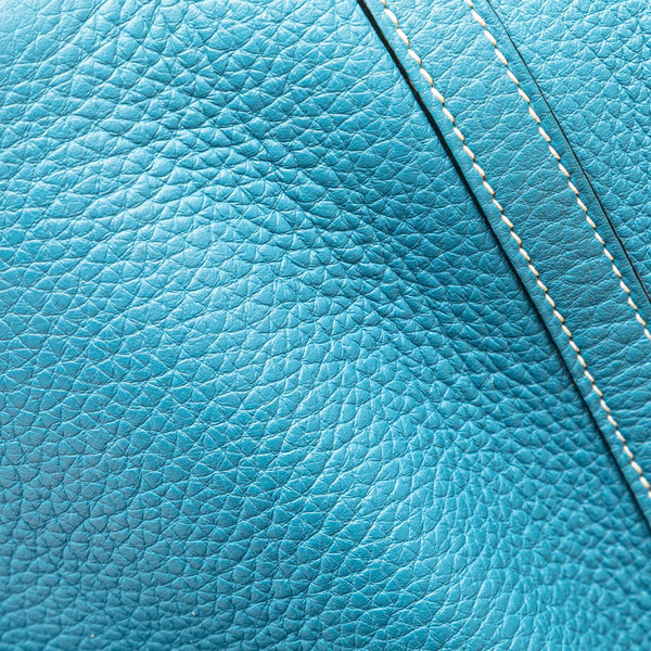 エルメス ピコタンPM ハンドバッグ ブルージーン トゴ レディース HERMES 【中古】