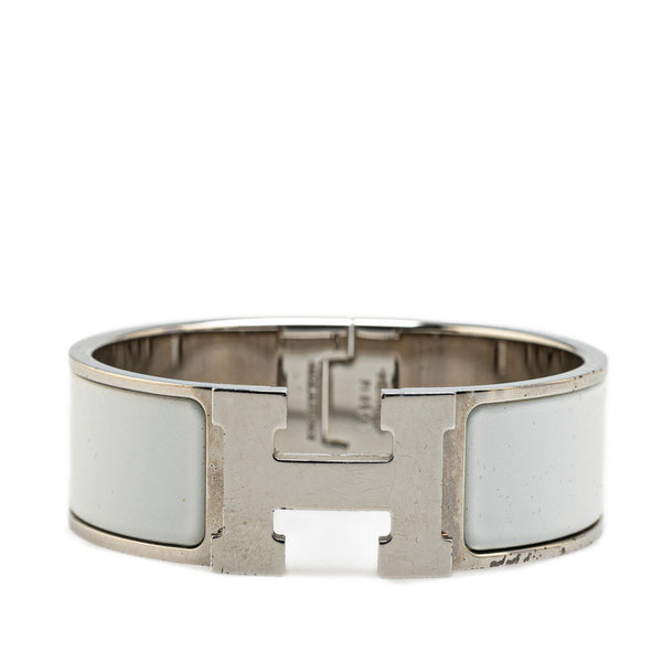 エルメス クリッククラックH GM ブレスレット シルバー メタル レディース HERMES 【中古】