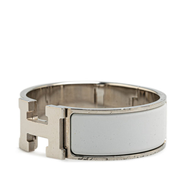 エルメス クリッククラックH GM ブレスレット シルバー メタル レディース HERMES 【中古】