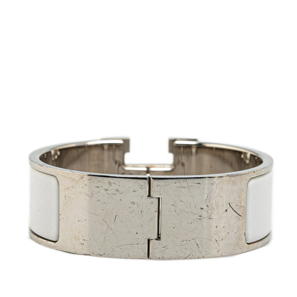 エルメス クリッククラックH GM ブレスレット シルバー メタル レディース HERMES 【中古】