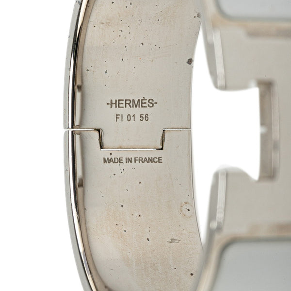 エルメス クリッククラックH GM ブレスレット シルバー メタル レディース HERMES 【中古】